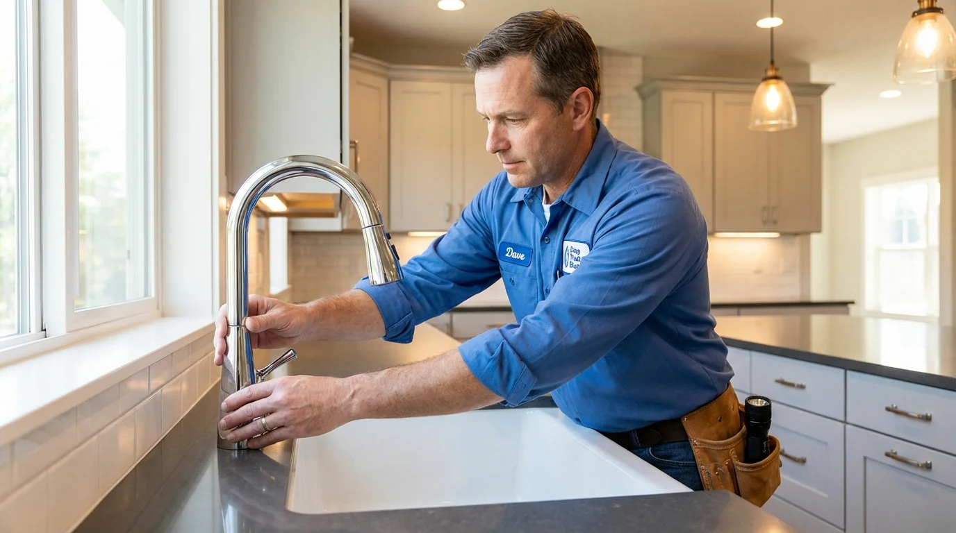 Kitchen faucet installation by Johns Plumbing LLC in Richlandtown